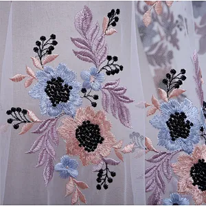 Bestway Pink Color Wholesale African Embroidery French Net Tulle Lace Fabric