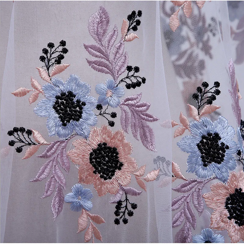 Bestway Pink Color Wholesale African Embroidery French Net Tulle Lace Fabric