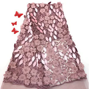 2019 high quality best selling new design applique mesh lace fabric wedding fabric