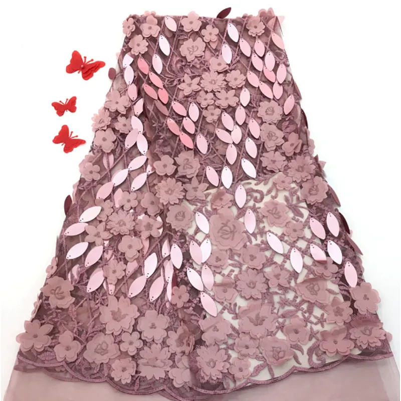 2019 high quality best selling new design applique mesh lace fabric wedding fabric