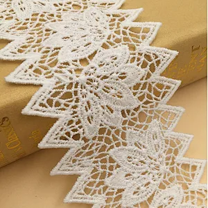 fashion african design chemical embroidery lace for  bridal dress