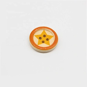 DIY Natural Wooden Animal Button For Garment Decoration