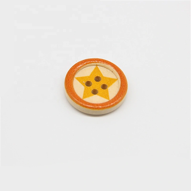 DIY Natural Wooden Animal Button For Garment Decoration