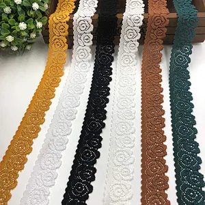 2.5CM nylon spandex cheap elastic underwear lace trim