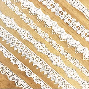 2cm african more designs embroidery  polyester lace trim for textile