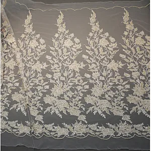 african mesh dress polyester plain lace embroidery fabric