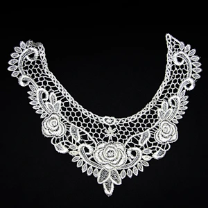 11cm Successive Wave Flower Patterns Polyester Collar Lace