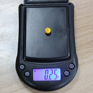 Yellow Color Spherical with a hole ABS plastic 7mm Pearl Beads