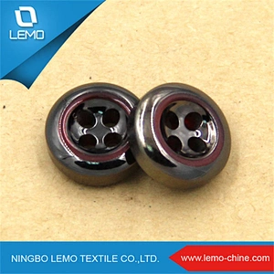 2018 custom laser engraved polyester woven shirt button with patterned lace tape