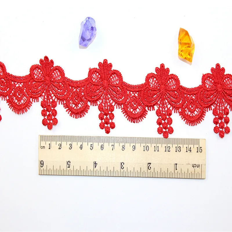 African Multicolor 4CM polyester underwear lace trim