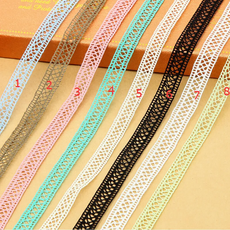 1.2 cm new style african classic high quality 100% cotton lace for textile