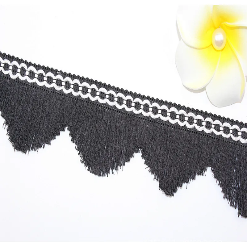 wholesales 5cm african color row of tassel lace for dress