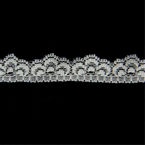 1.7cm Allover Nylon Elastic Knitted Narrow Lace Fabric for Underwear