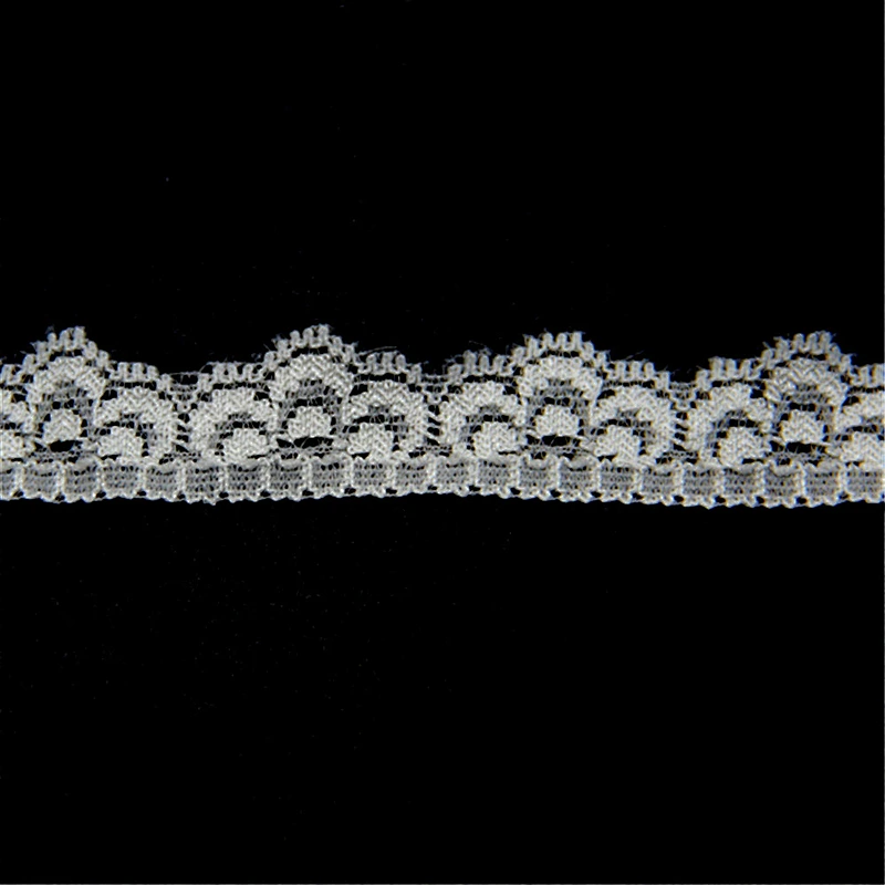 1.7cm Allover Nylon Elastic Knitted Narrow Lace Fabric for Underwear