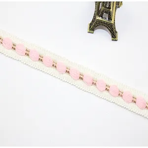 hot sales 2cm african woven polyester lace trim