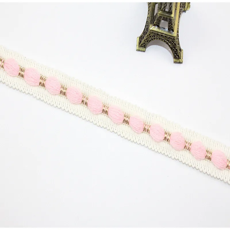 hot sales 2cm african woven polyester lace trim