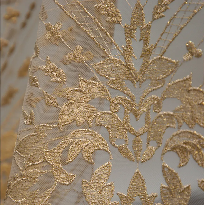 African Embroidery Mesh Net Lace Fabric For Fashion Dress