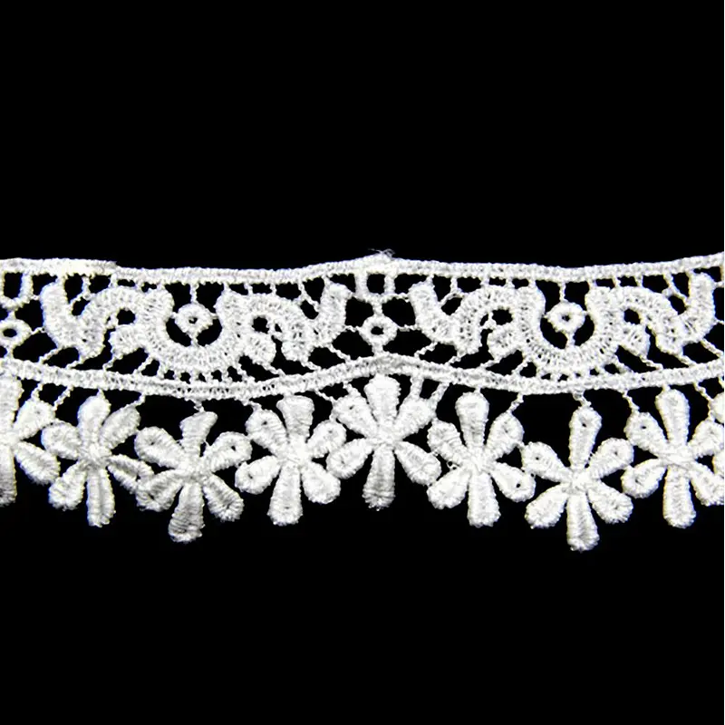 5cm Embroidery Saree Border Cotton Lace Trim
