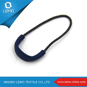 Custom logo soft pvc rubber zipper slider puller for garments and bags