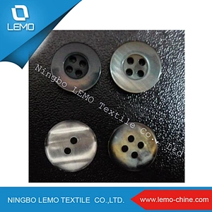 Smoky Imitation Coconut Shell Buttons