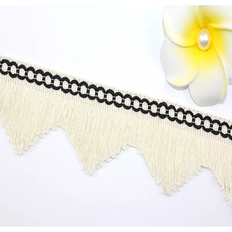 wholesales 5cm african color row of tassel lace for dress