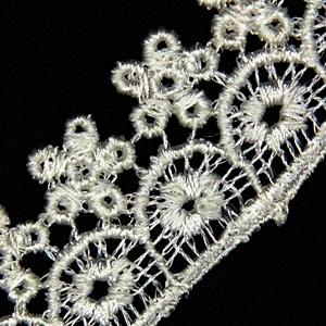 Embroidery Assorted Flowers Patterns Knitting Clothing 2.5cm Polyester Lace