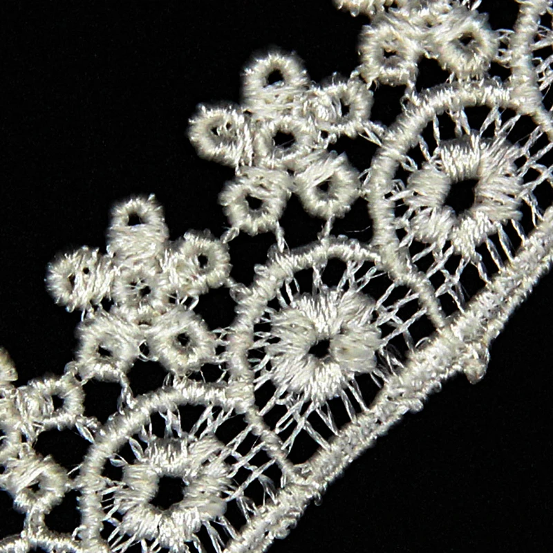 Embroidery Assorted Flowers Patterns Knitting Clothing 2.5cm Polyester Lace