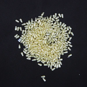 New Type Spindle 6mm White Plastic ABS Beads for Garment