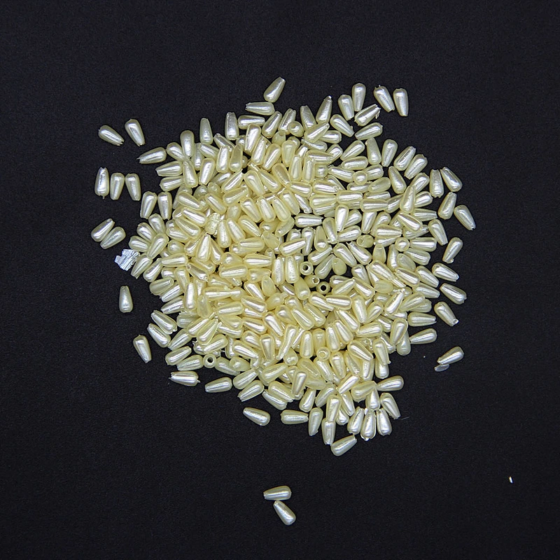 New Type Spindle 6mm White Plastic ABS Beads for Garment