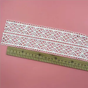 french border chemical embroidery lace trimming for dress