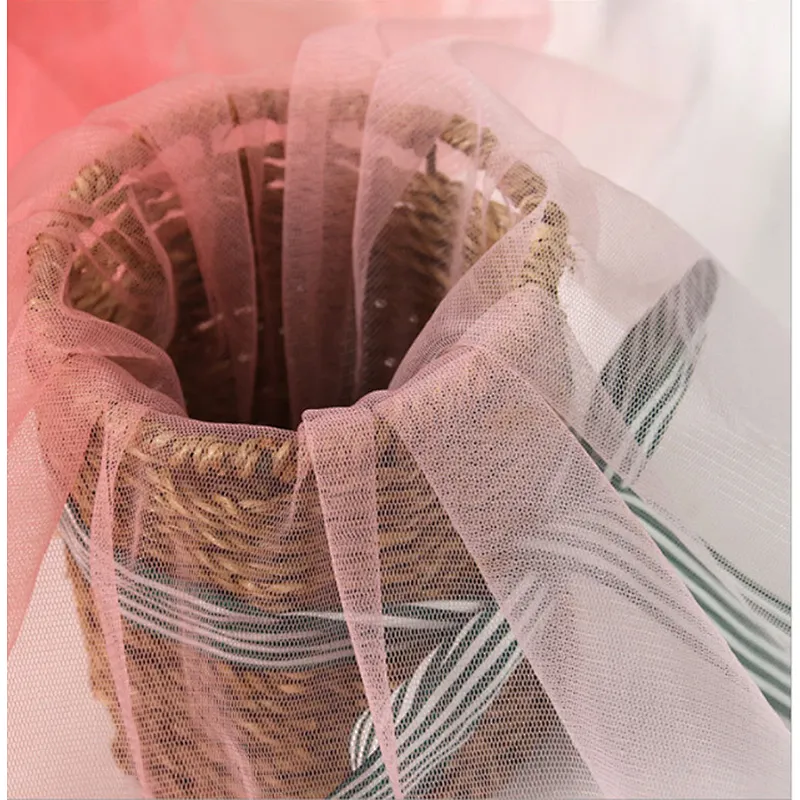 2019 new promotion gradient printing nylon lace fabric