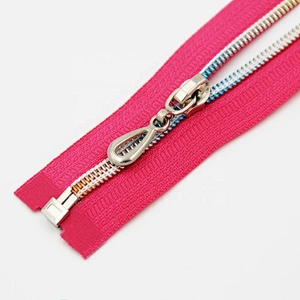 5# Rose Gold teeth Paint Nylon Zipper