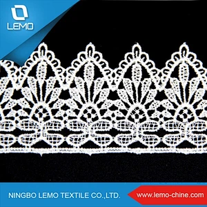 Wide used Elegant 3D embroidery organza lace fabric french voile lace for dress china wholesale