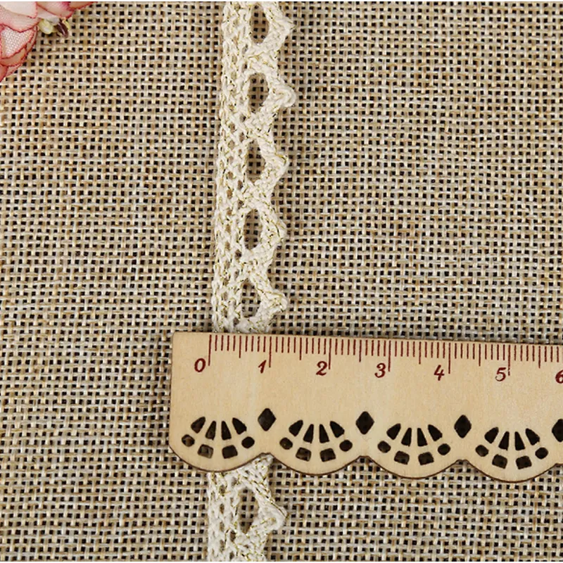 wholesale african different sizes of cotton woven lace trim