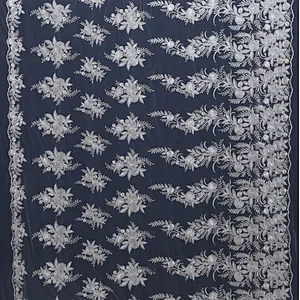 2019 Swiss African Mesh Embroidery French Guipure Lace Fabric