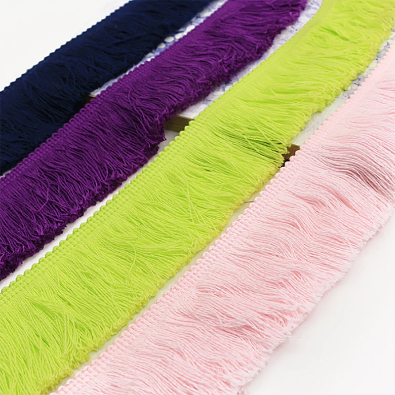 5cm Embroidery Guipure Tassel Cotton Fringe Lace