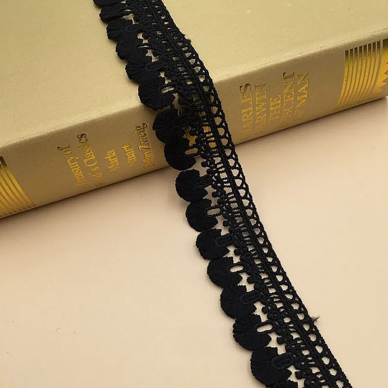 African Water Soluble Lace  Chemical Milk Silk Trim Lace For Wedding Bridal Dress