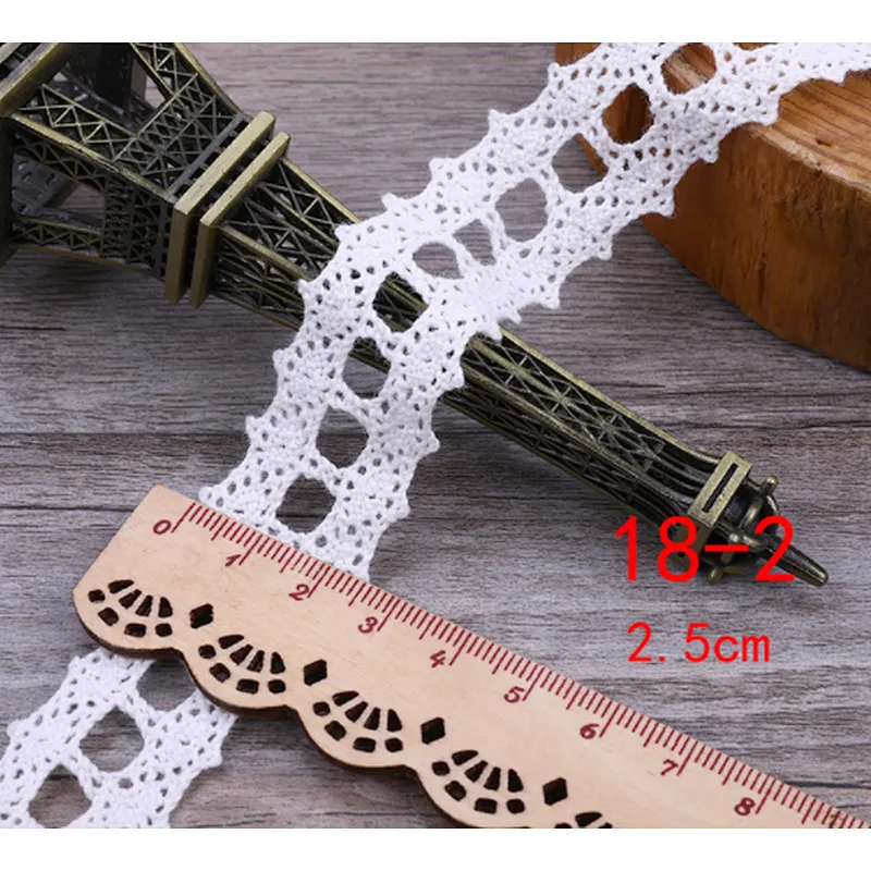 wholesale fashion african cheap cotton white bridal tc lace trim