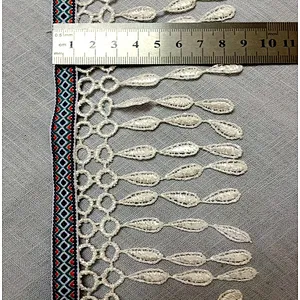 new african design polyester bridal  tassel lace for dress