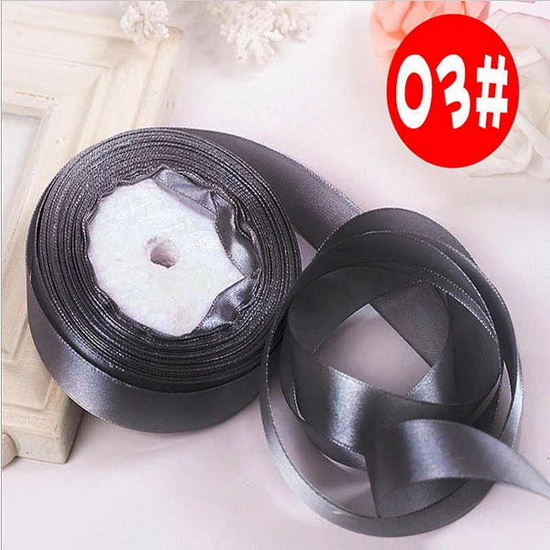Colorful 6 Inch Polyester Satin Ribbon