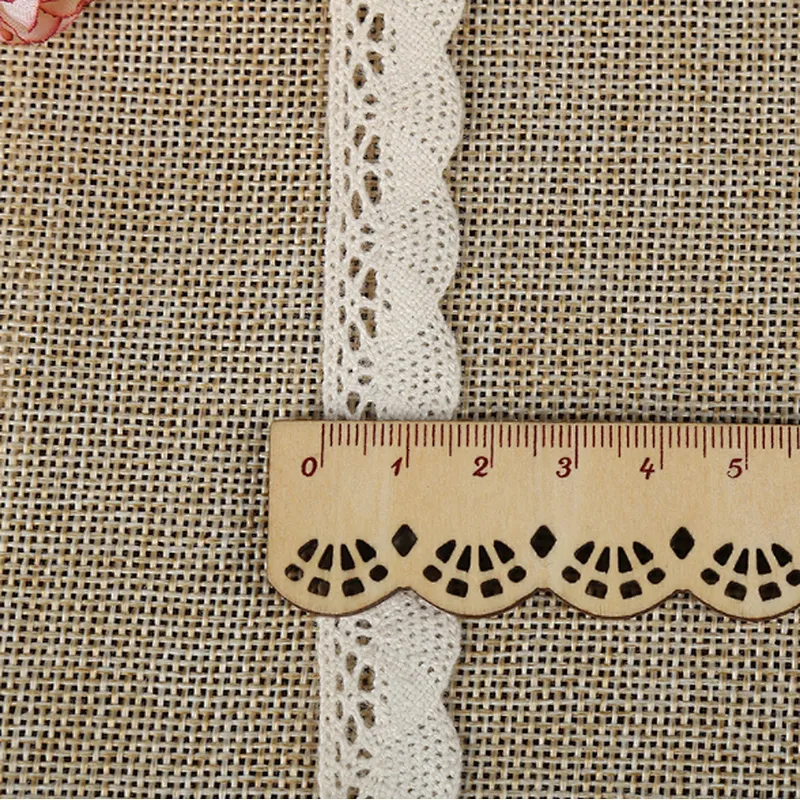 wholesale african different sizes of cotton woven lace trim