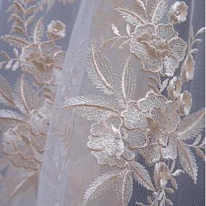 2019 Swiss African Mesh Embroidery French Guipure Lace Fabric