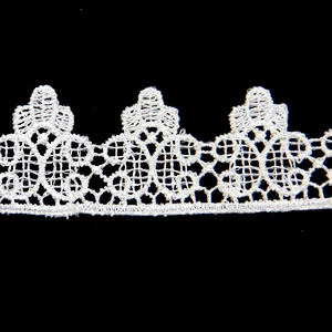 1.5CM Fashion Wholesale  Water Soluble Polyester Embroidery Chemical Lace Trim