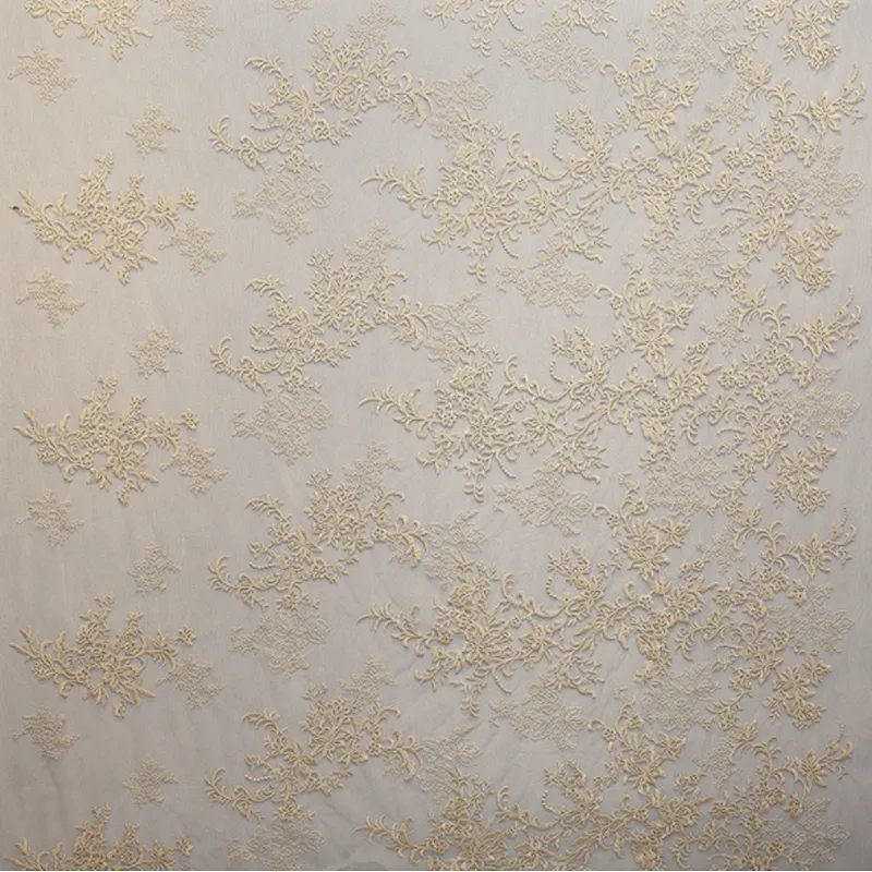 mesh flower design lace fabric guipure lace fabric chemical lace embroidery fabric