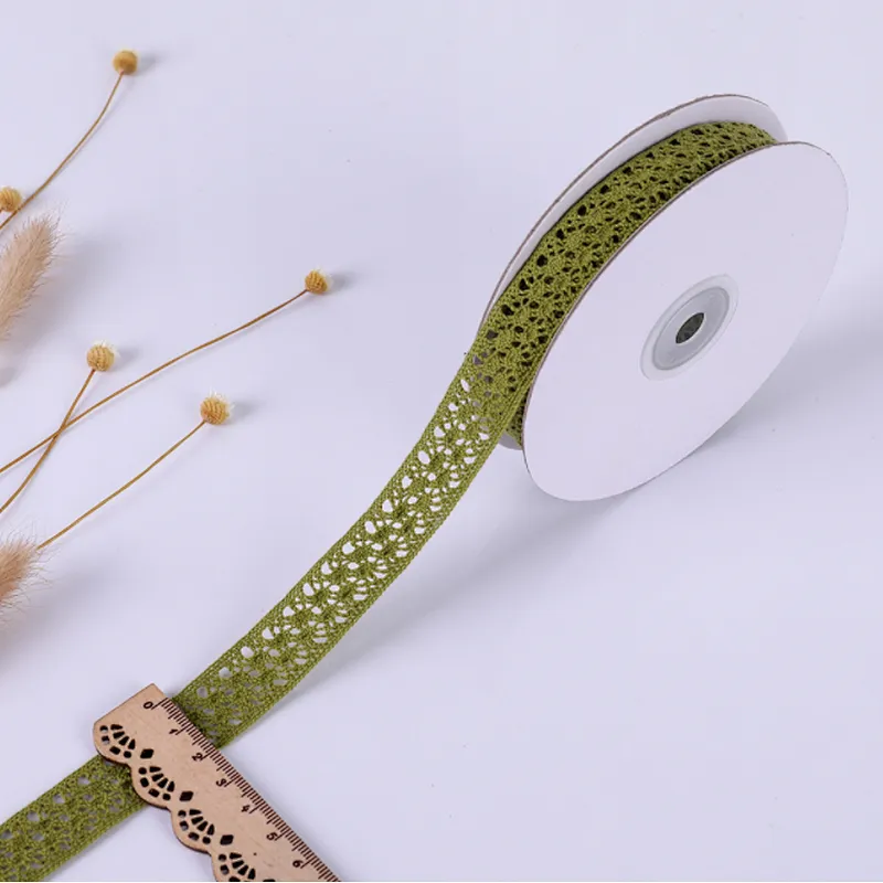 2 cm african colorful double cotton/polyester  lace trim