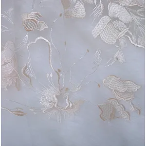 Wedding Malaysia french 3d flowers decorations mesh net design embroidery lace fabric for wedding dress