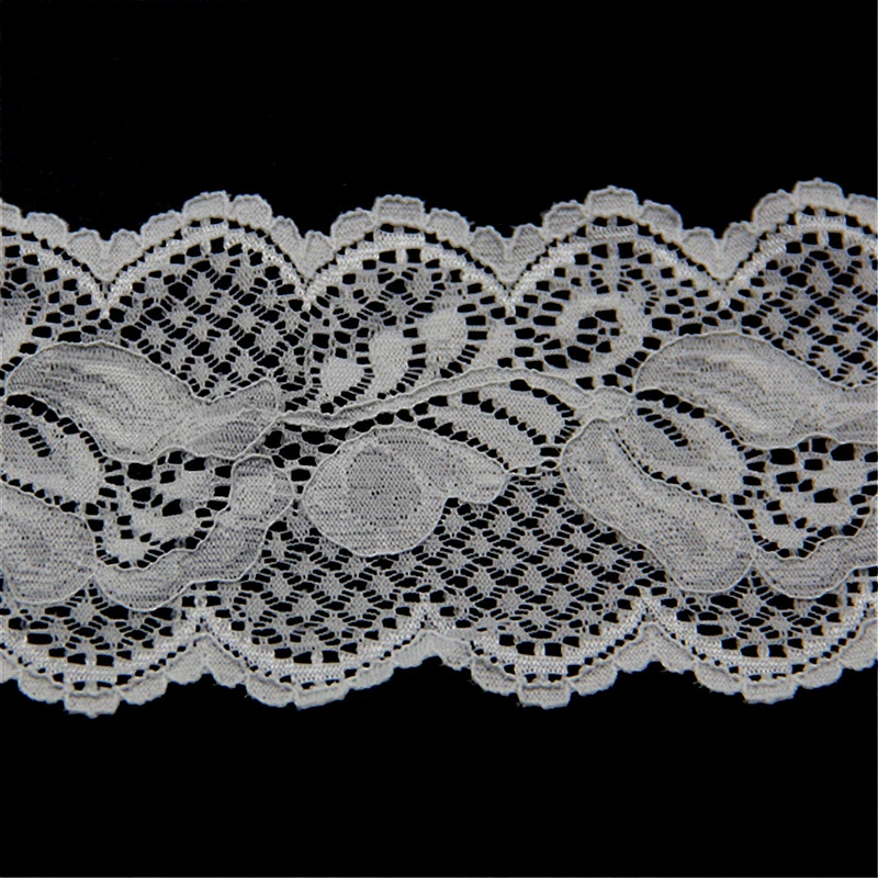 6cm Stretch Nylon Spandex Lycra Lace Trim for Cloth Decoration