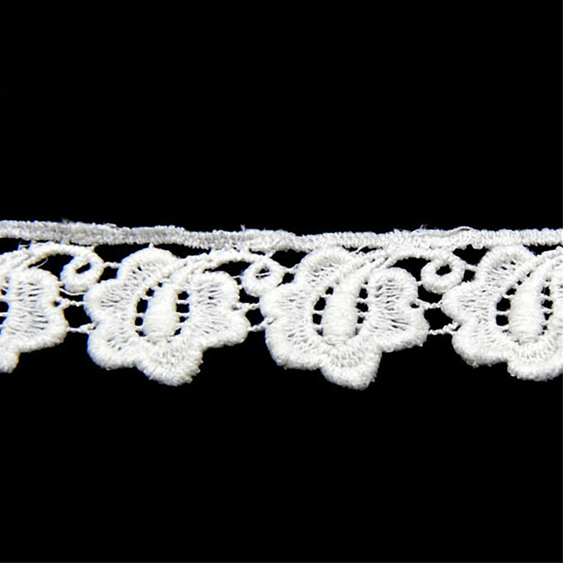 3CM Water Soluble Cotton Embroidery Lace Trim Saree Border Lace