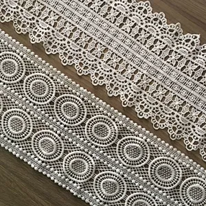 hot sale french chemical lace polyester nylon lace trim wholesale for bridal lace trim different width