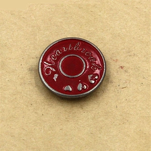 Factory customizable logo MetalJeans Button